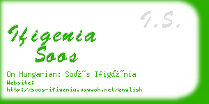 ifigenia soos business card